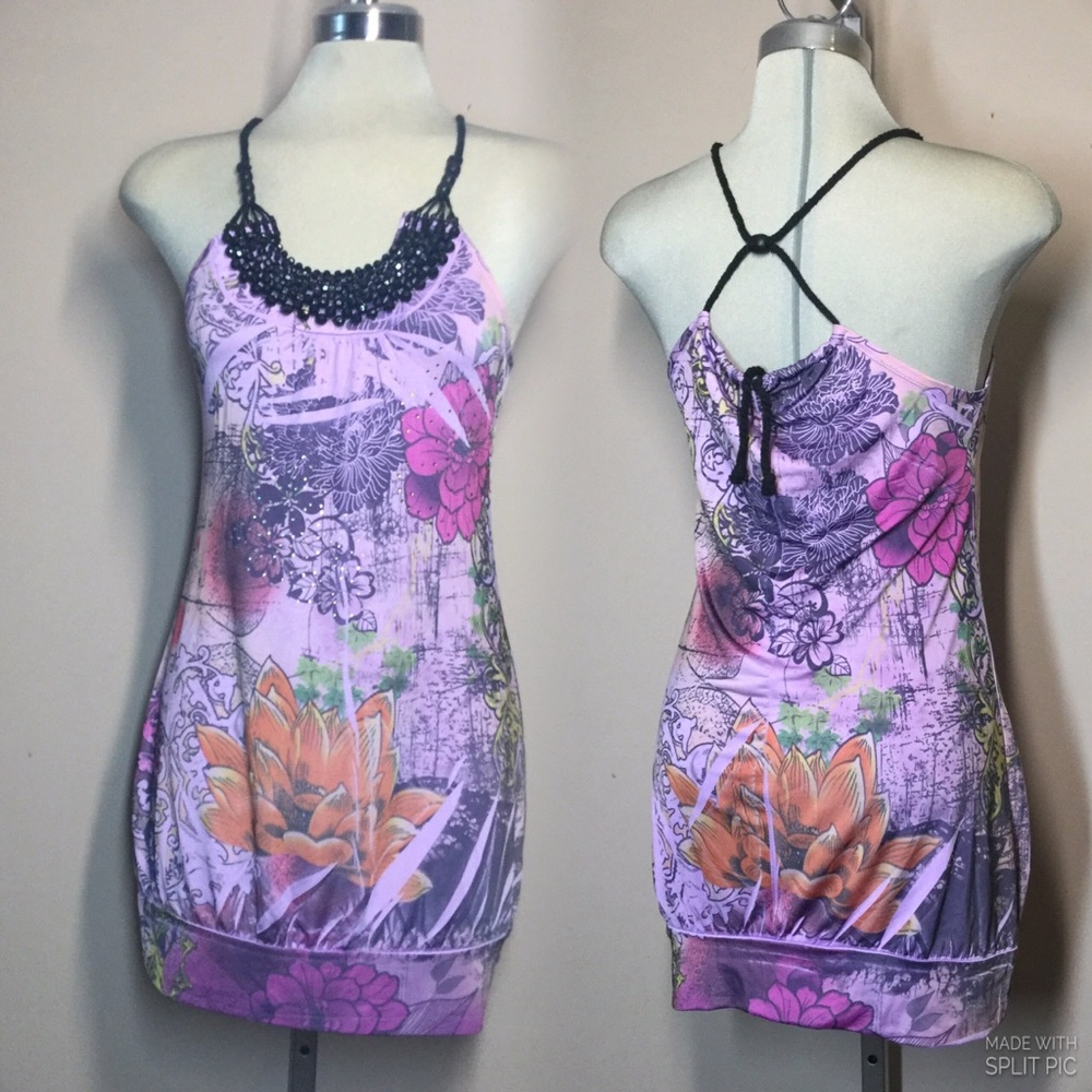- DIVA FASHION Boho Purple With Black beads Size S/P